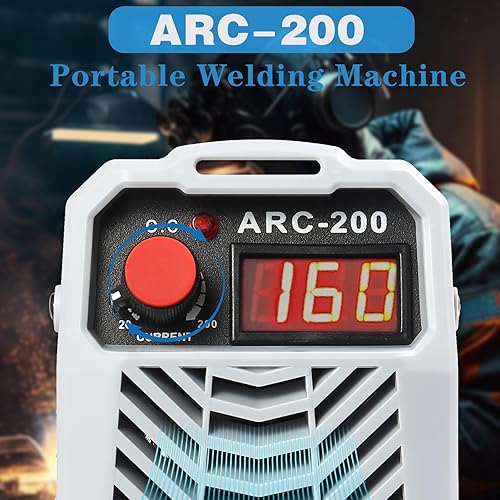 Miniatura 4 de Máquina soldadora ARC Stick 110V, mini máquina de soldadura portátil, máquina soldadora inversora IGBT 200A para principiantes, con protección