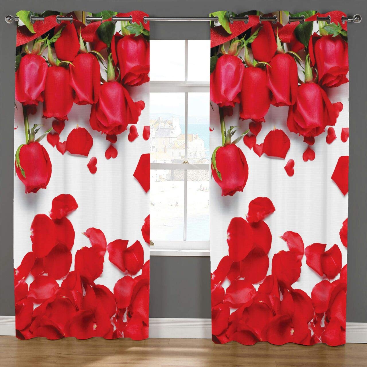 Delight Zone Prime Collection Polyresin Modern Door Curtain, 7 Feet, Multicolour, Pack of 2