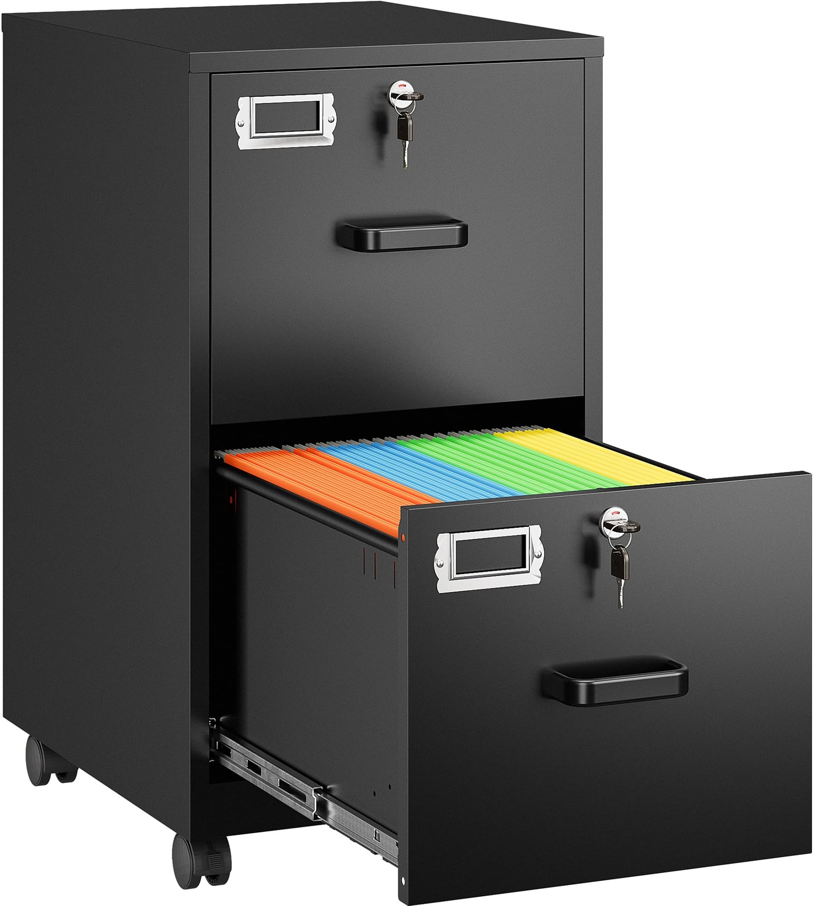 SISESOL 2-Drawer Metal Cabinet