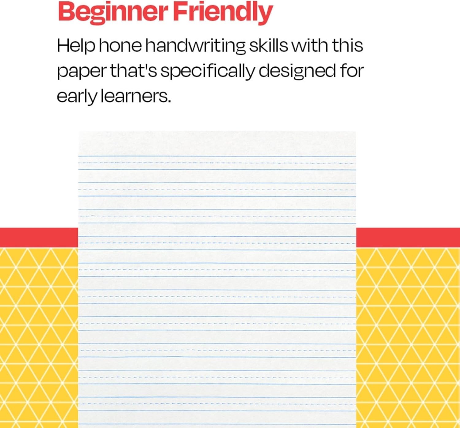 School Smart-85353 Skip-A-Line Ruled Writing Paper, 3/8 Inch Ruled Short Way, 8 x 10-1/2 Inches, White, Pack of 500