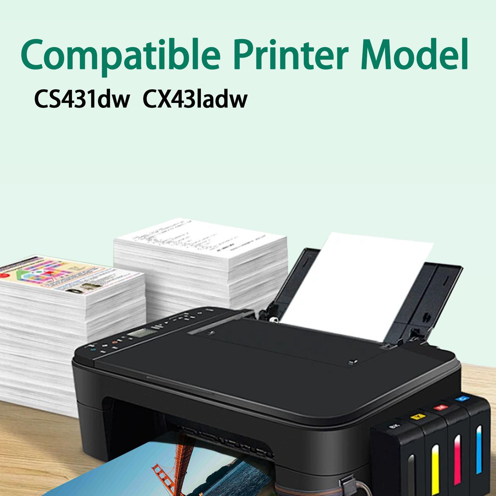 Condition photo showing New/Like New for CS431 CX431 Extra High Yield Toner Cartridge 20N1XK0 Compatible for Lexmark CS431dw, CX431adw?6000 Pages? (1BLACK)