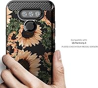 Vista 2 de CasesOnDeck - Carcasa de TPU para LG Harmony 4/K41/Xpression Plus 3/Premier Pro Plus (2020), color negro