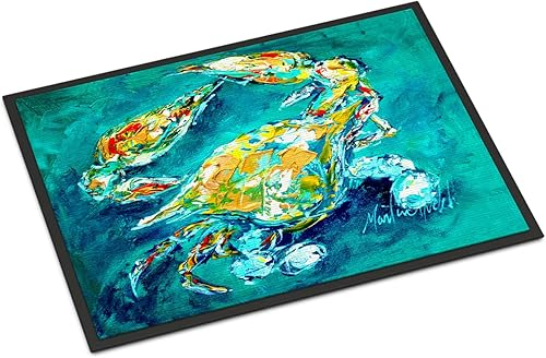 Caroline's Treasures MW1162JMAT by Chance - Tapete para puerta delantera, 24 x 36 pulgadas, tapete para puerta delantera, para interiores y