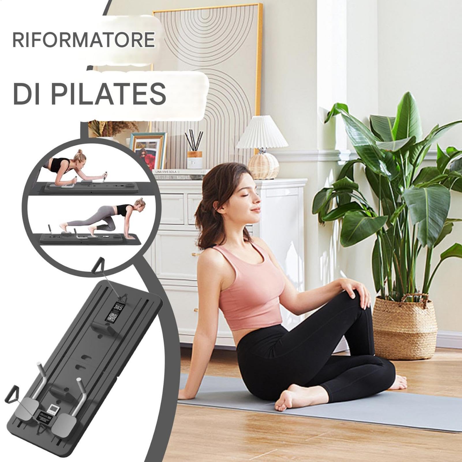 Tavola Per Pilates Portatile Esercizi Macchina Fitness, Attrezzatura E | Macchina Trainer Addominali Stabilità Flessibilità Tonificazione Esercizi Per Il Corpo Allenamento Del Core Per C