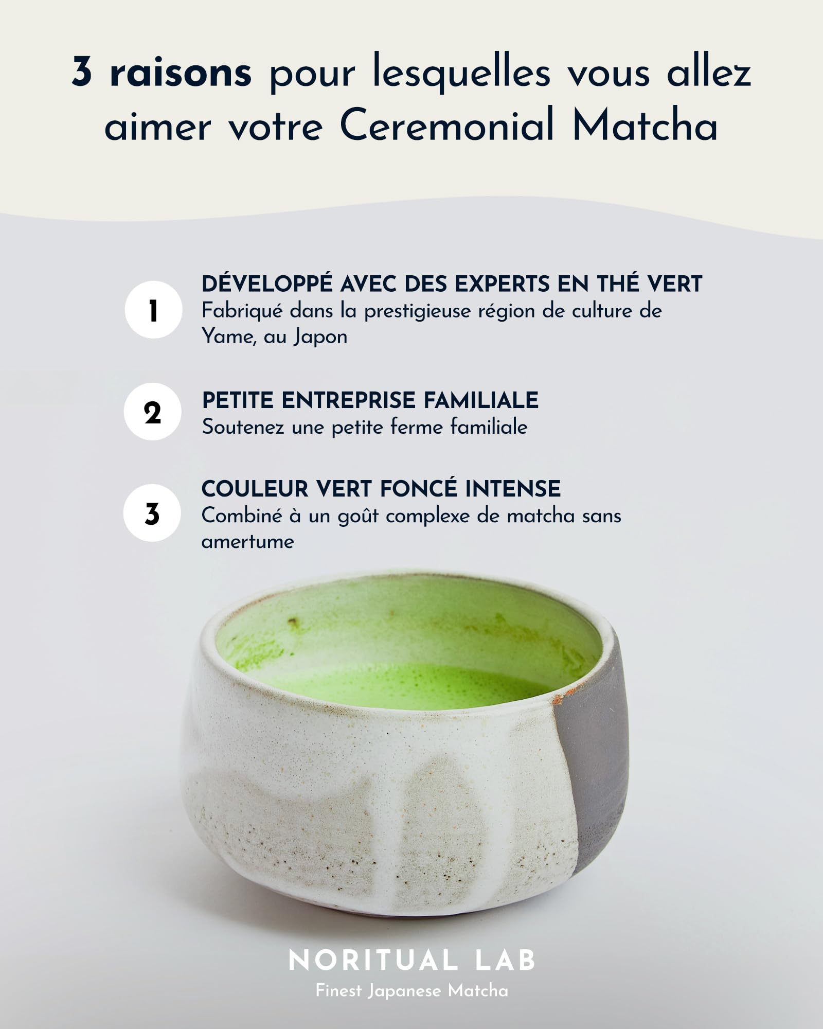 Ceremonial Matcha - Poudre de Matcha pure du Japon - Ceremonial Grade - Thé vert Matcha original - Première récolte - 100% naturel et testé en laboratoire - 40g