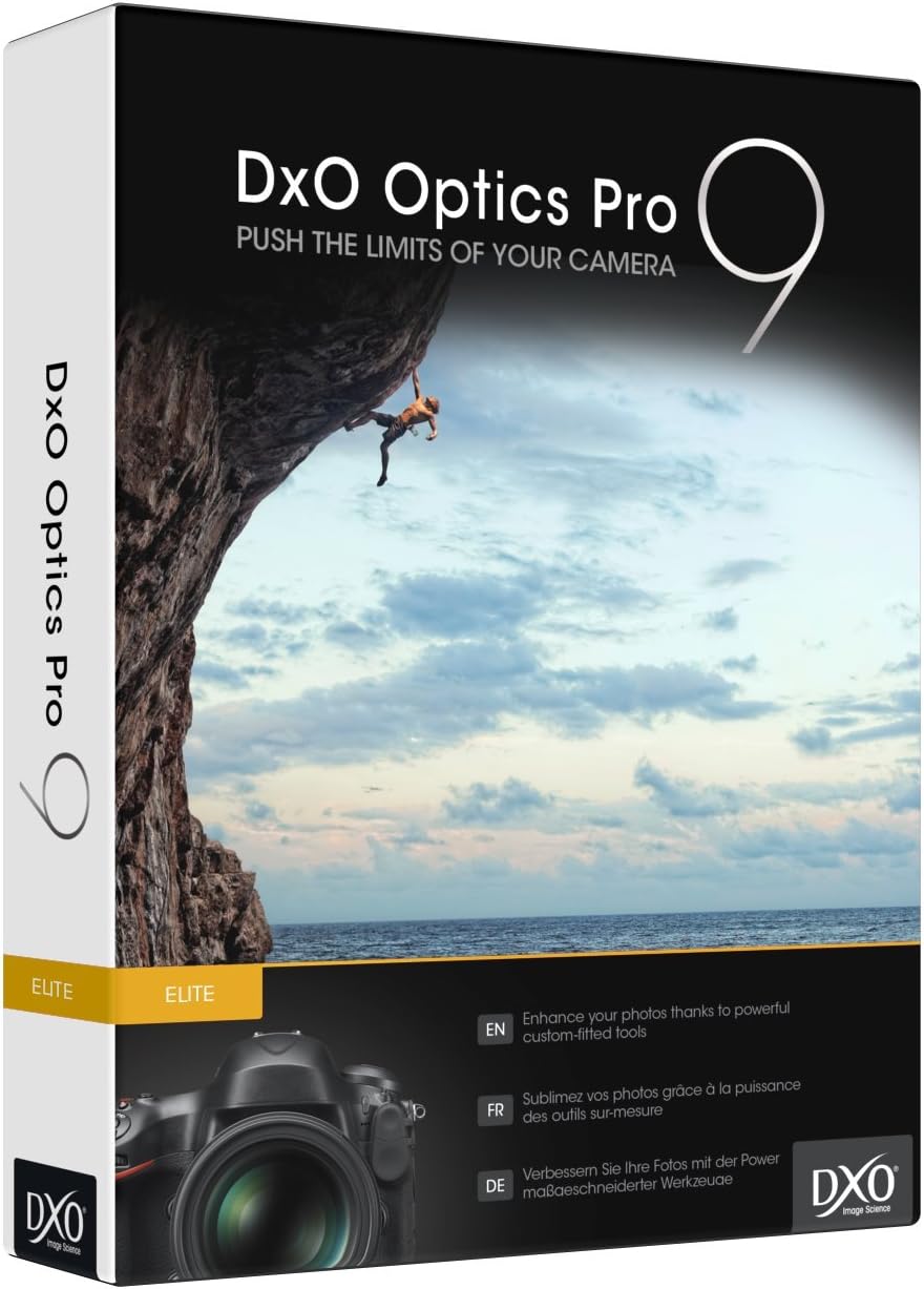 DxO Labs Pro 9 Elite Edition Photo Enhancing Software for Macintosh & Windows - for Full Frame & Crop Format Cameras