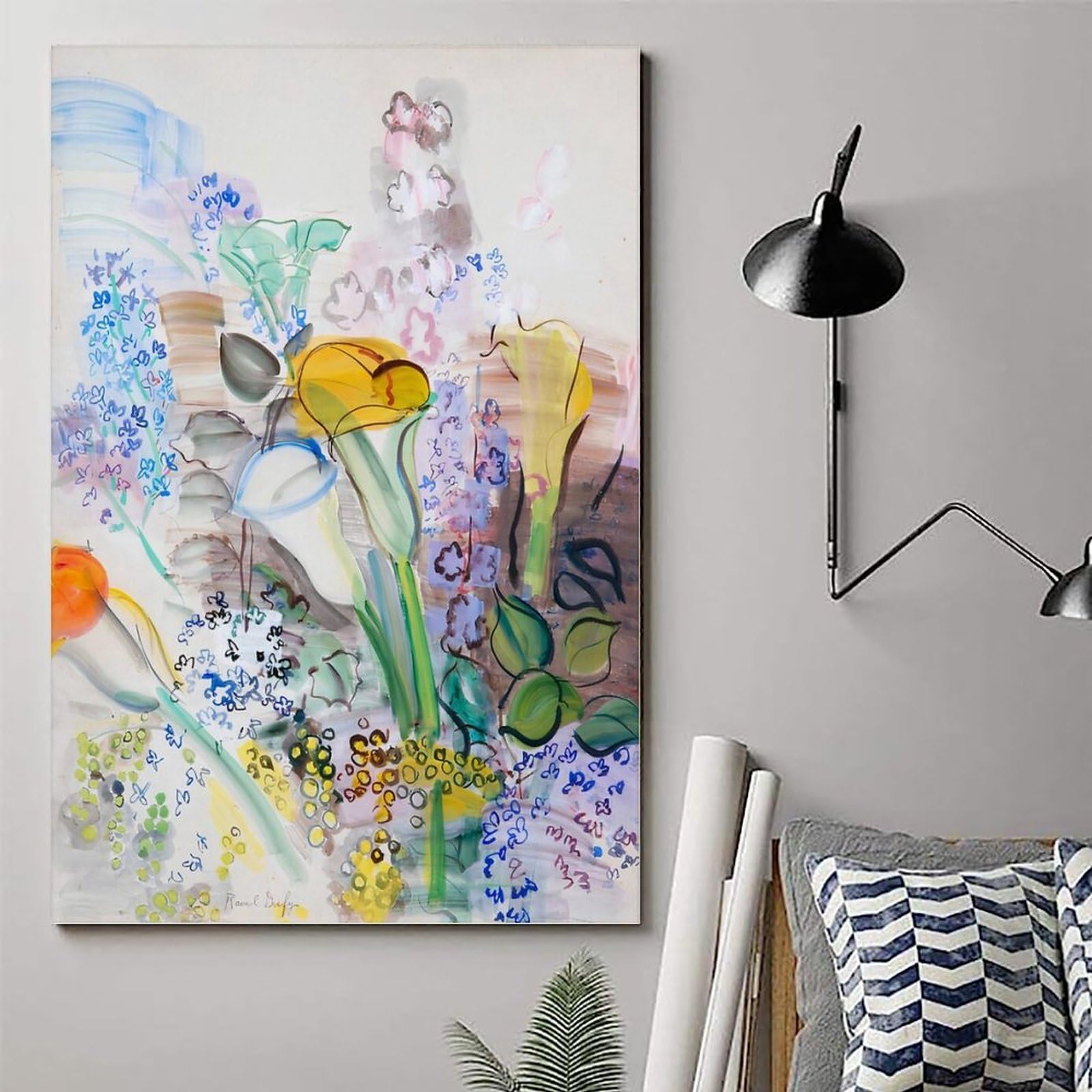 Amazon.co.jp: Raoul Dufyラウル・デュフィ絵画作品（花束）印刷された
