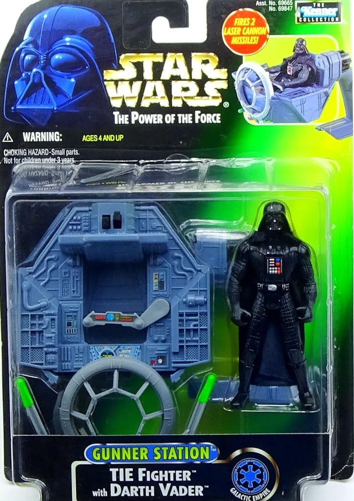 Star Wars: Power of the Force - Darth Vader and Tie Fighter Action Figure