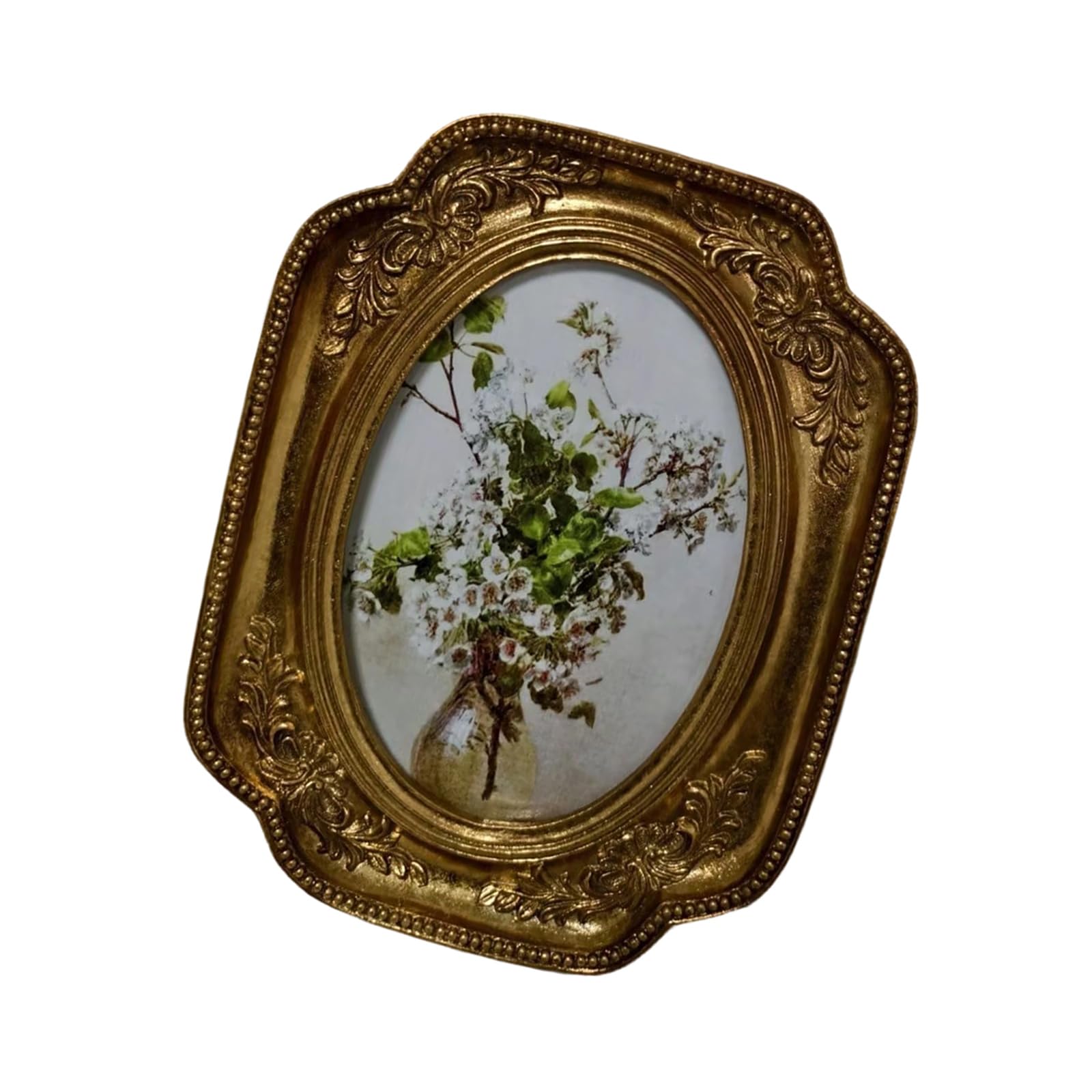 Retro Picture Frame, Minis Antique Ornate Photo for Tabletop Wall Display, Old Fashioned Gallery Art Decors Retro Picture Antique Ornate for Table Wall Hanging Decorative Frames for Home Pictures