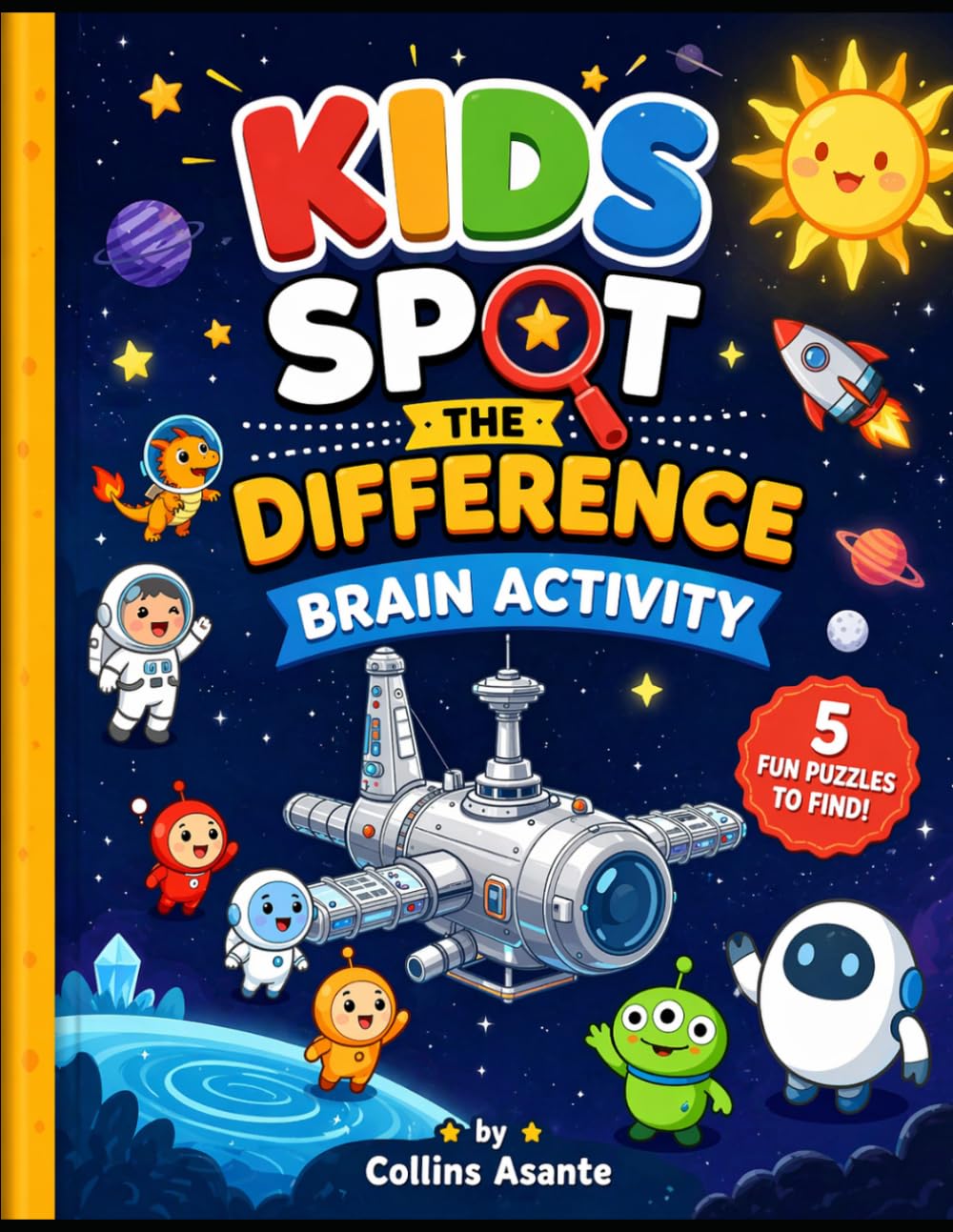 Kid Spot the Difference Brain Activity Book