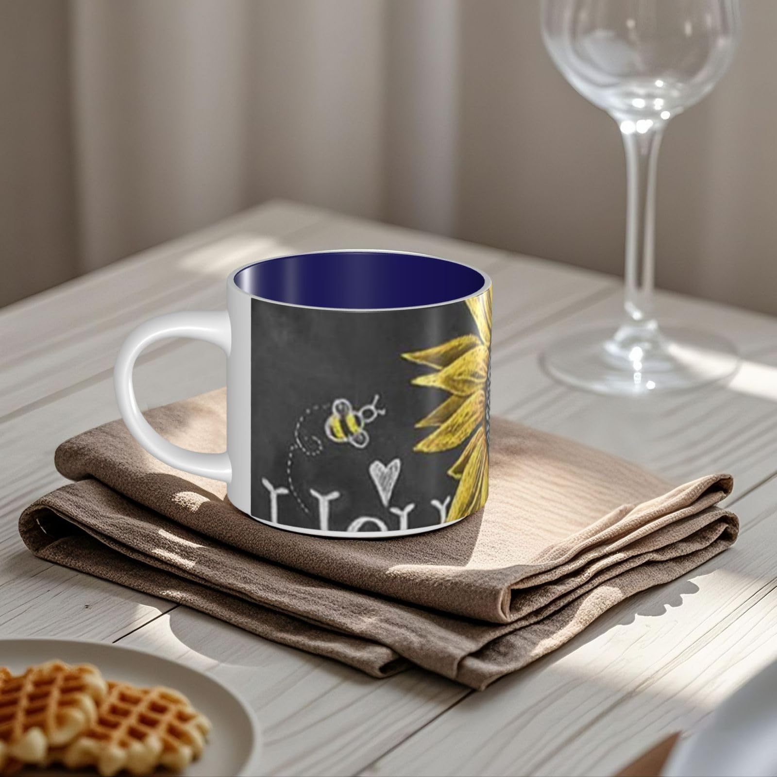 You are My Sunshine słonecznik drukowane kubki ceramiczne o dużej pojemności ceramiczny kubek do kawy