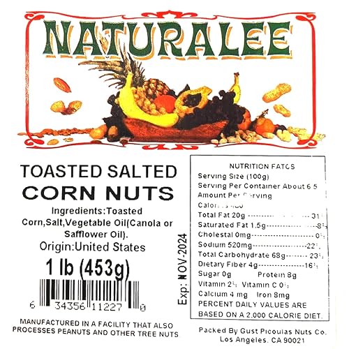 Miniatura 10 de Naturalee Nueces de maíz 2 lb - Chili Lemon - Bocadillo crujiente con alto contenido de fibra