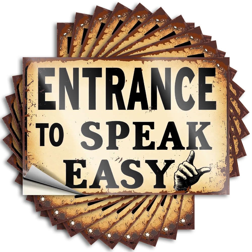 Tattoos Best | Accent Door Entrance to Speak Easy. for Man(8X12CM)