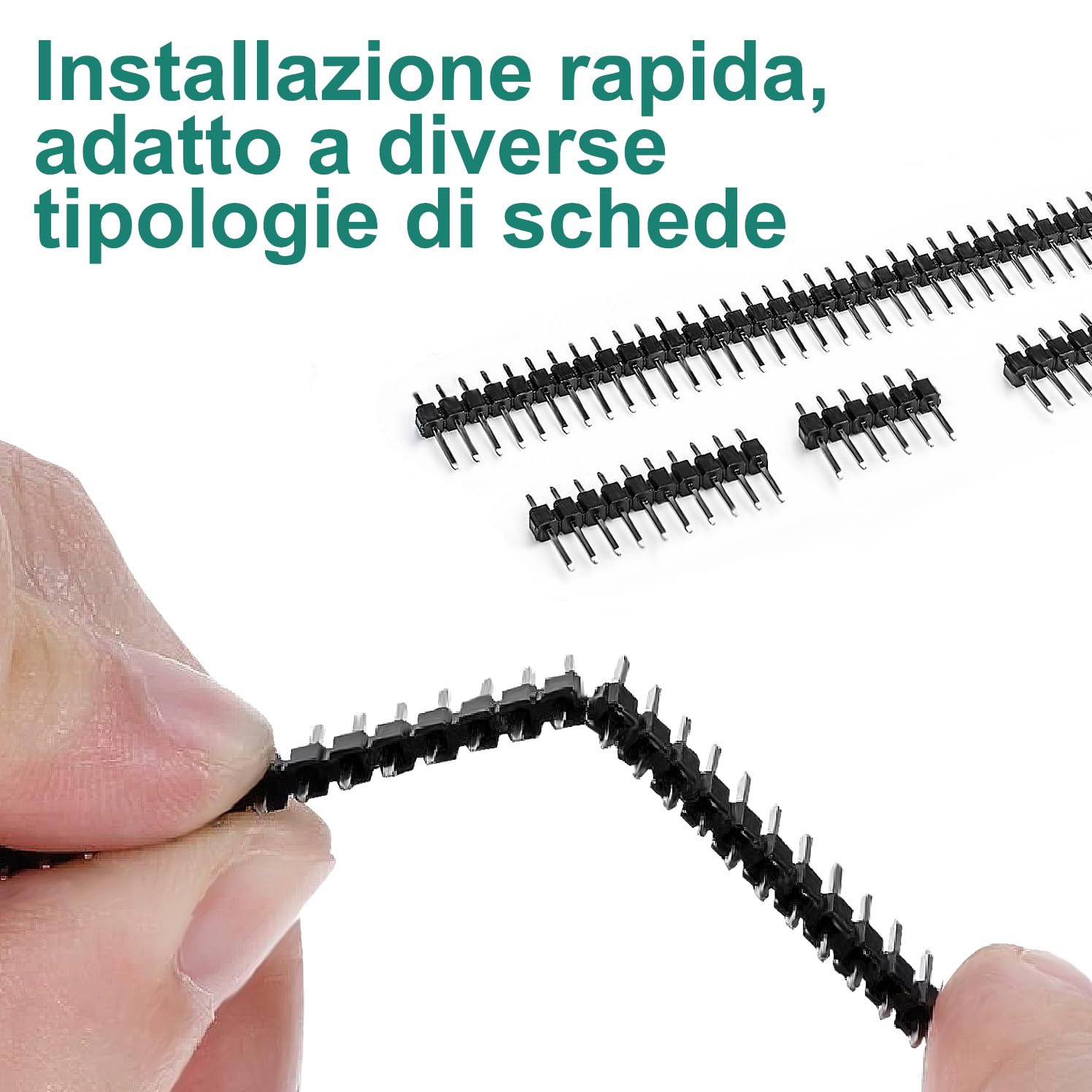 Miuzei Set di 48 schede PCB 12 schede prototipo a doppia faccia universali per saldatura con 10 morsetti a vite a 2 e 3 pin10 connettori maschio/femmina e 16 colonne in nylon
