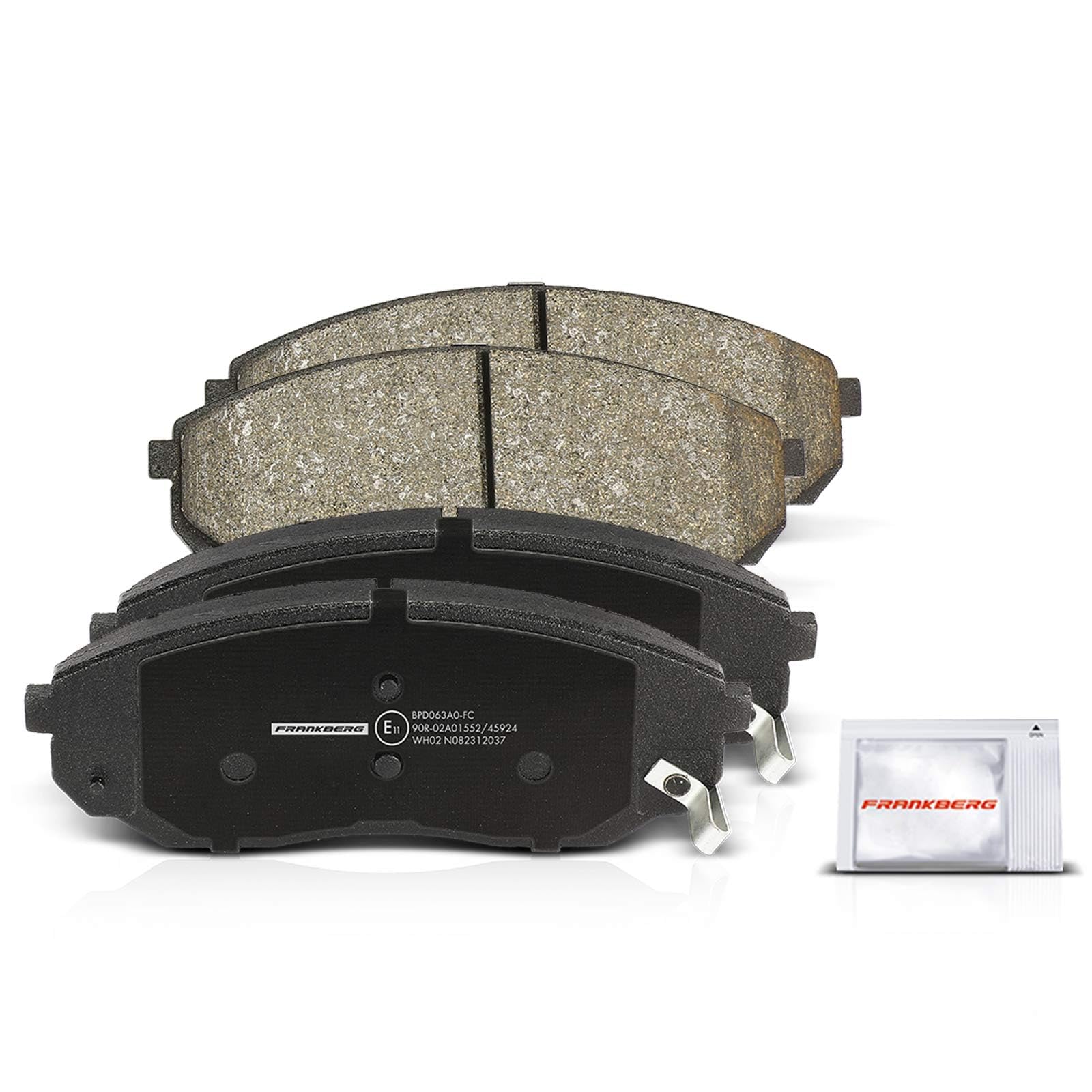 Frankberg 2 discos de freno 4 pastillas de freno | 581013ED00; Compatible con: Sorento I JC