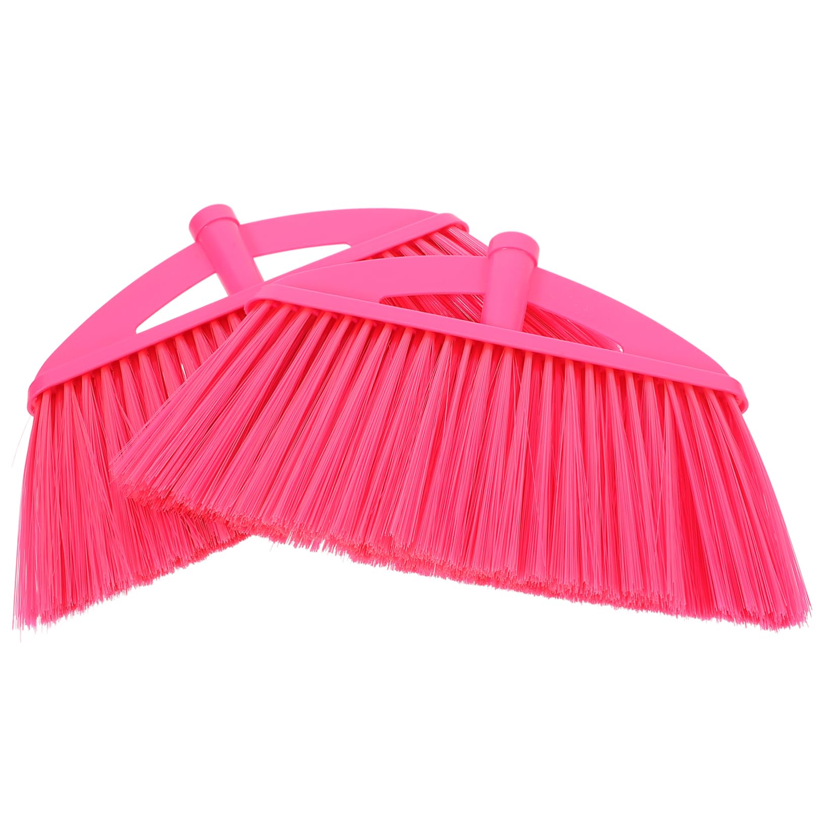 HAPINARY Sweeper Broom Head Refill Plastic Red 2pcs Replacement Broom Heads for Household Cleaning Floor Maintenance
