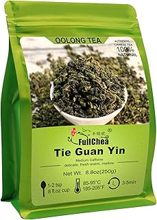 FullChea - Oolong Tea 8.8oz / 250g - Chinese Tea Anxi Tieguanyin Tea - Oolong Tea Loose Leaf - Tie Guan Yin - Iron Goddess...
