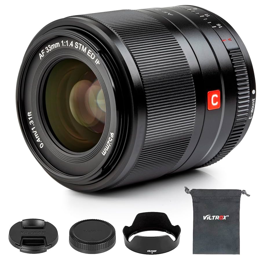 VILTROX 33mm F1.4 f/1.4 E Mount Lens Large Aperture STM Auto