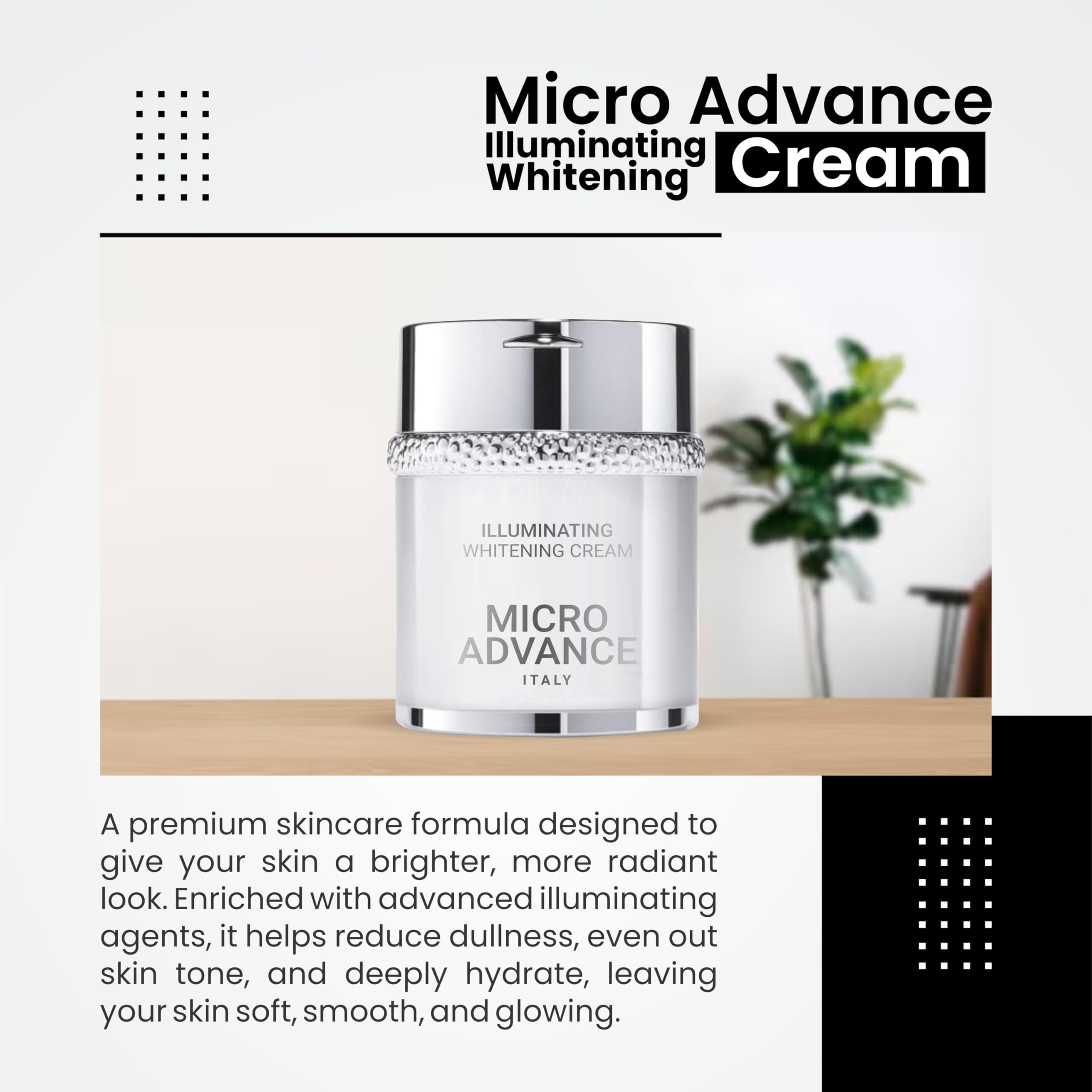 glutathione booster whitening ms glow Micro Advance Italy Illuminating & Brightening PDRN Cream for Radiant Skin, Hydrating & Skin Tone Enhancing Face Moisturizer, Suitable for Cystine C–S bond cleavage