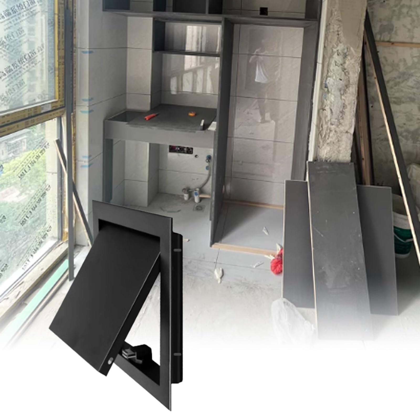 Magnetyczny panel inspekcyjny na poddaszu - łatwo otwierane drzwi sufitowe/ścienne, trwałe aluminium, konfigurowalna konstrukcja dla bezproblemowego ukrycia, szybka instalacja, idealna do remontu domu