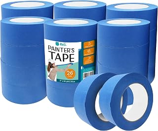 Reli. Painter's Tape, Blue | 2" x 55 Yards (1,430 Yards Total) | 26 Rolls - Bulk | Blue Painters Tape 2 Inch Wide | Paint Tape for Walls, Glass, Wood Trim | Painting/Masking Tape | Blue