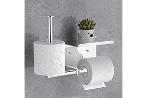 acebon Toilet Paper Holder with Phone Shelf