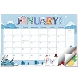 Guasslee Desk Calendar 2026-2027&comma; 18-Month from 2026 Jan&period; - 2027 Jun&comma; 17"x11&period;5" Large Monthly Desk Planner with Corner Protectors&comma; Ample Blocks ＆ Notes for Home Office
