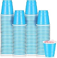 Vista 22 de Roshtia Paquete de 100 vasos de plástico de 2 onzas, mini vasos de chupito desechables de 2 onzas para fiesta de Pascua, boda, servicio de sabor
