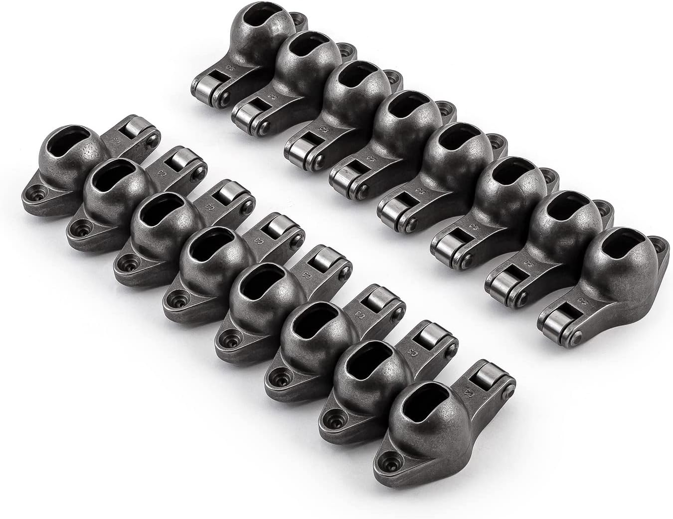 Speedmaster PCE261.1050.01 Compatible with Chevy BBC 454 1.7 Ratio 7/16" Steel Roller Tip Rocker Arm Set (w/Nuts and Balls)