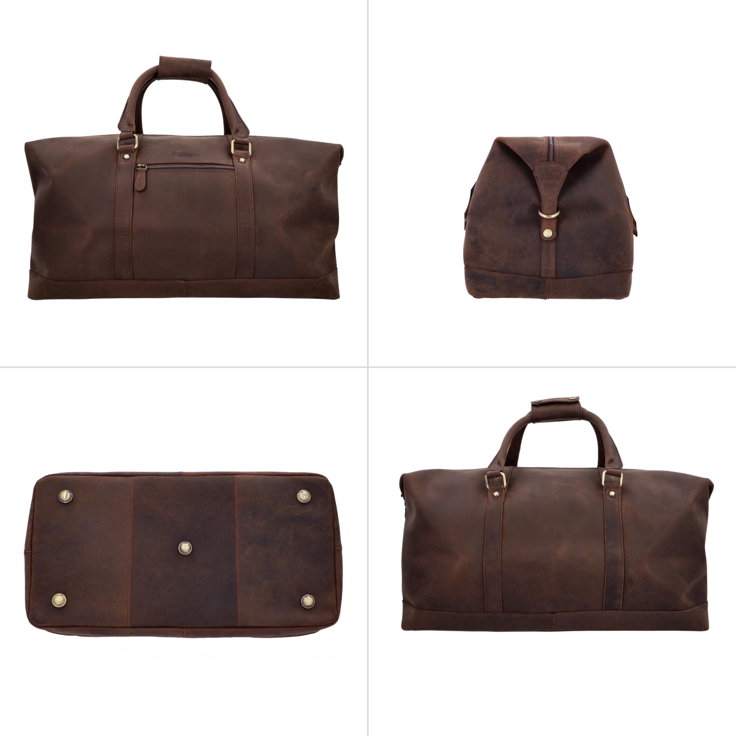Bolso de Viaje Gusti - Ruben 36 litros Equipaje de Mano Bolsa de Viaje Maleta marrón Oscuro