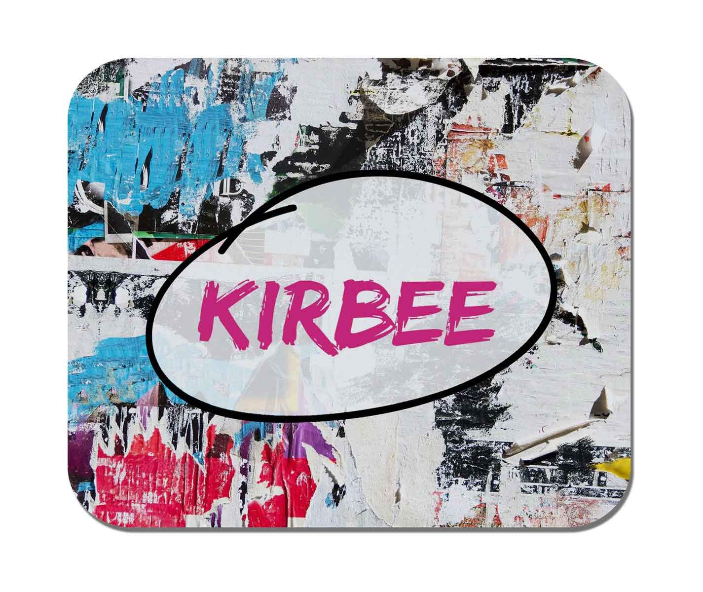 Makoroni - Kirbee Female Name - Non-Slip Rubber - Computer, Gaming, Office Mousepad