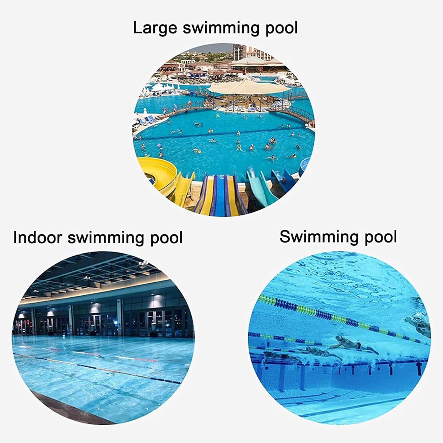 Swimming Pool Safety Hand Rail Swimming Pool Handrails 304 Stainless Steel Outdoor Pool Stair Rail w/Blue Grip Cover Easy to Install Ladder Step Handrail (1PCS)