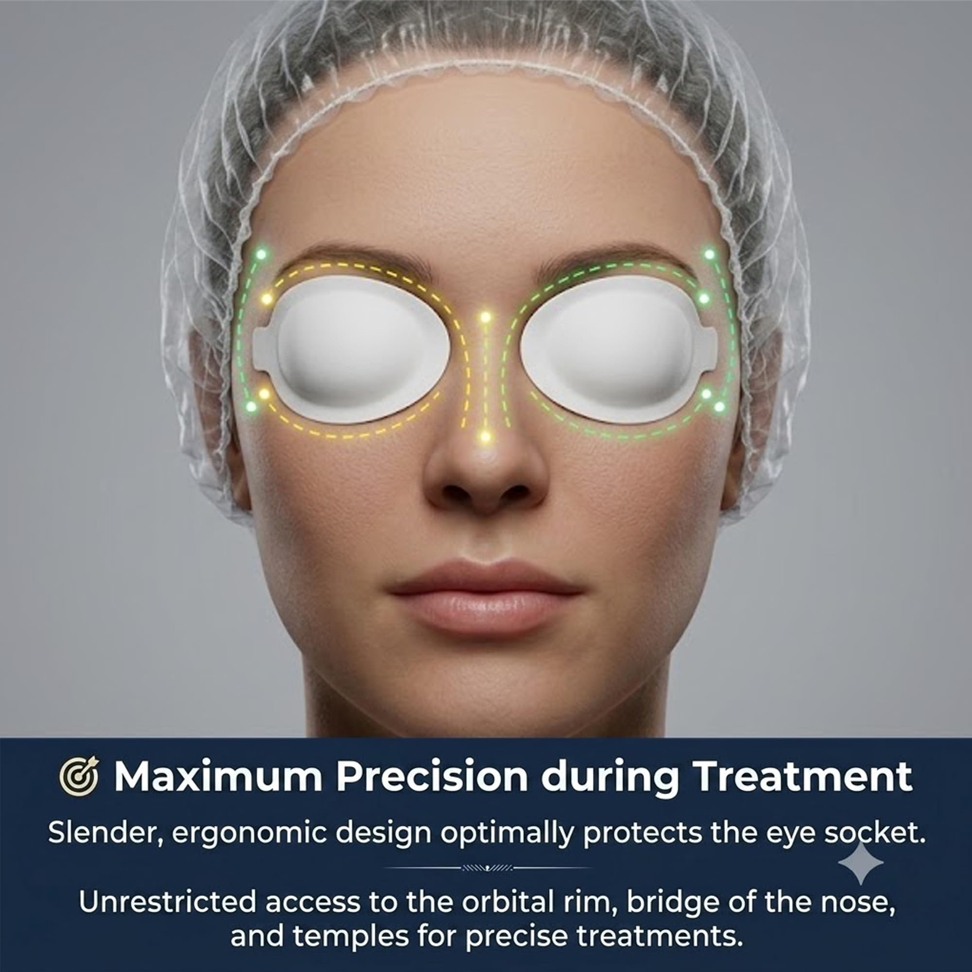 Protectores Oculares Desechables 50 Pares para IPL Depilación Campos de Belleza Cliente Protección Ocular 190-11000nm