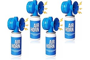 4pcs 1.4oz Boat Air Horn, Loud Mini Safety Air Horn Can, Sports...