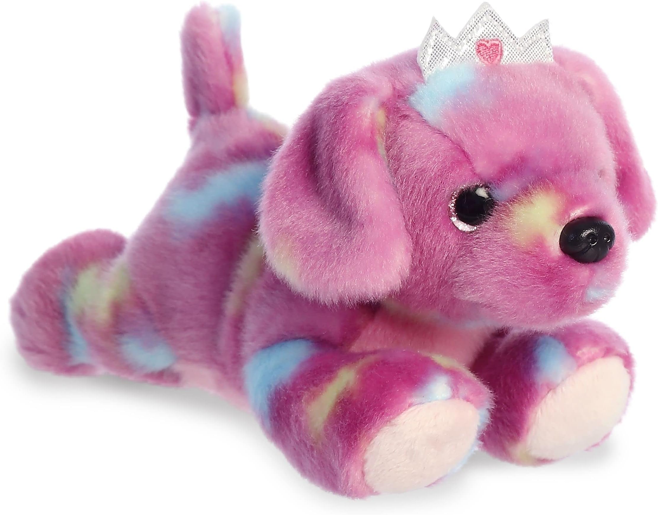 Aurora® Vibrant Bright Fancies™ Princess Tutti Puppy™ Stuffed Animal - Eye-Catching Fun - Delightful Cuddles - Purple 8 Inches