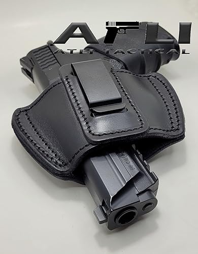 Miniatura 3 de OWB & IWB - Funda de piel para pistola interior y exterior, funda universal CCW, funda de transporte oculta para pistolas Glock Canik Taurus Sig M&P