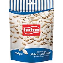 Roasted Pumpkin Seeds,Kabak Cekirdegi, Organic Pumpkin Seeds,All Natural Pumpkin Seeds ,Salted Pumpkin Seeds By Tadim 180 Gram 6,3 Oz Premium Quality | Fresh | Raw |