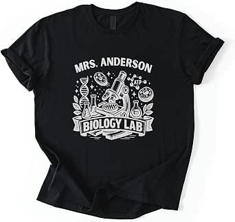 Amazon.com: Mrs. Anderson Biology Lab Vintage Science Teacher Gift Tee ...