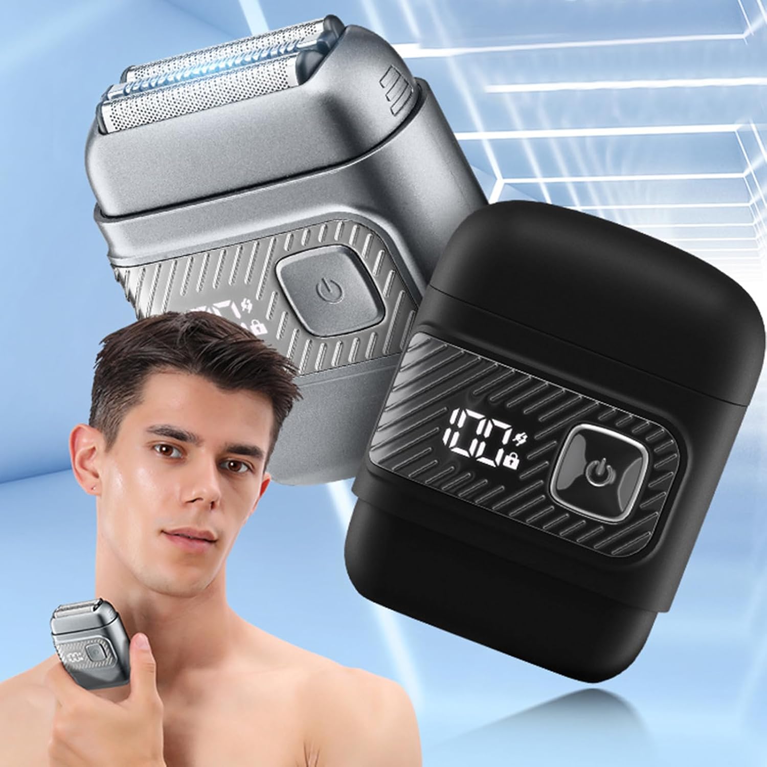 Foil Shaver Professional Cordless for Bald Men Barber Beard Grooming Tool Quick Shaving