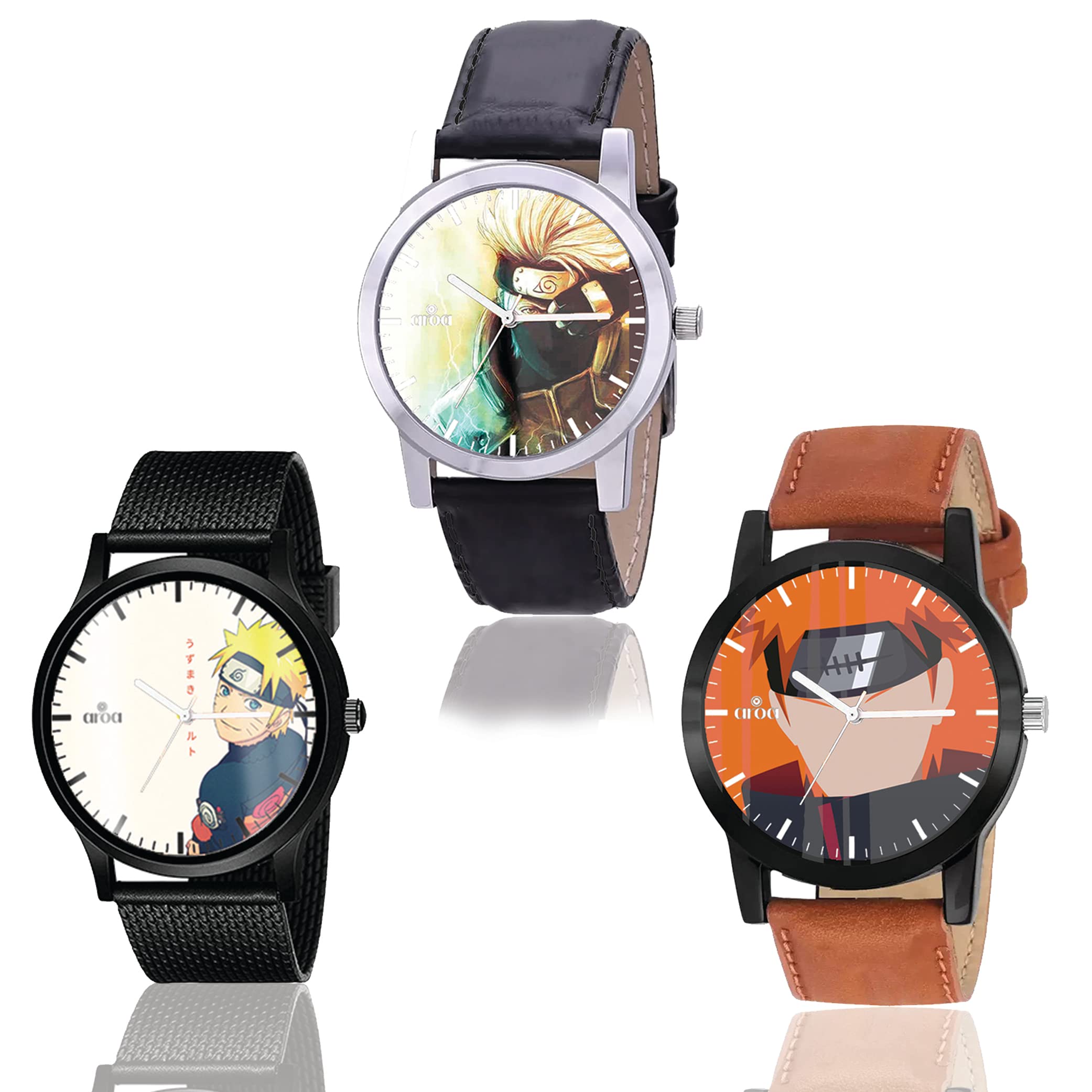 AROA Watch New Watch Combo for Naruto Fan Analog Type Pack of 3 | Custom Dial for Men Stylish Watch for Boys (B0BZWMZNDZ) Amazon Price History, Amazon Price Tracker
