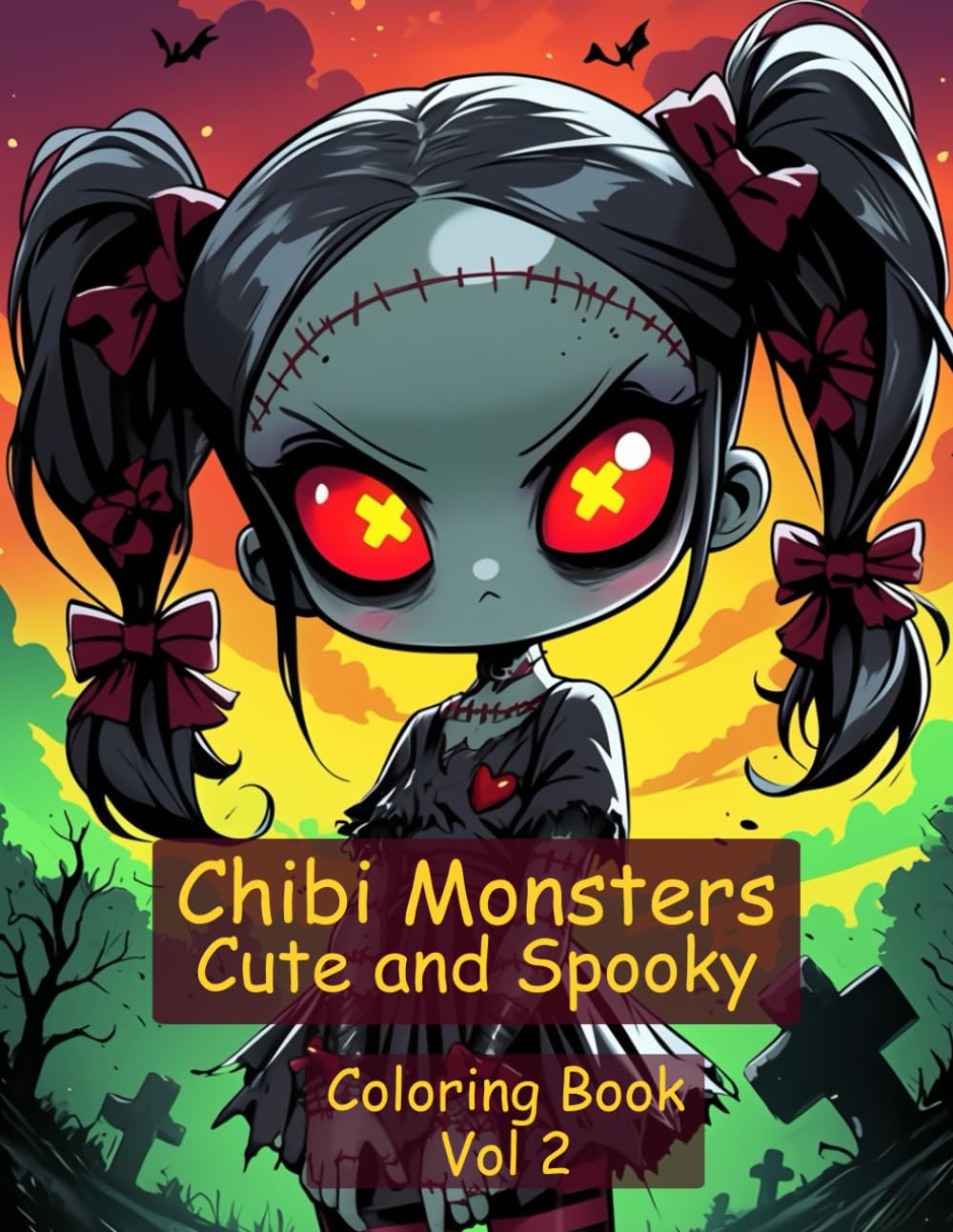 Chibi Monsters: Cute and Spooky Coloring Book Vol 2