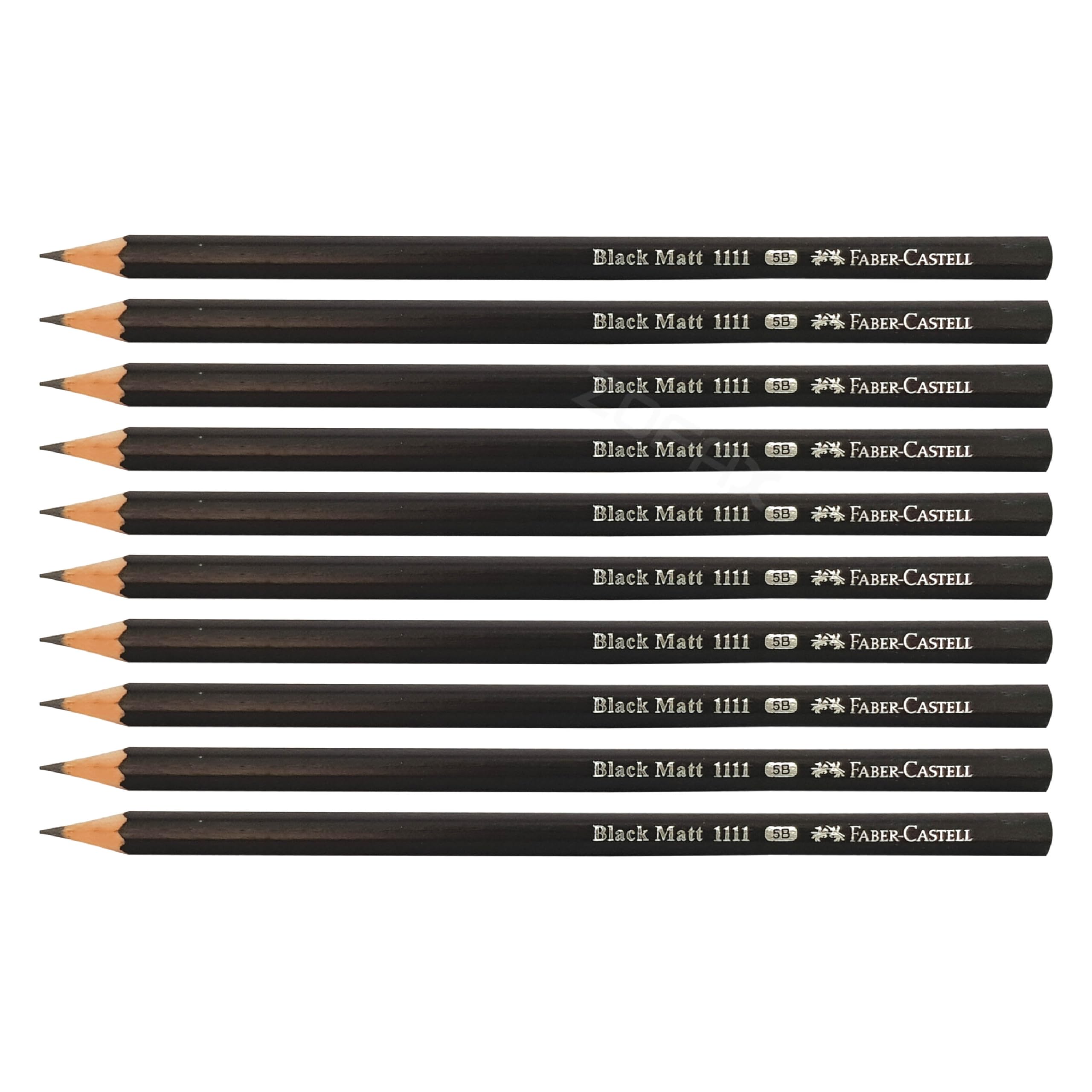 Faber-Castell Graphite Lead Drawing Pencils, 5B Lead Grade, Pack of 10, Professional Artists Drawing Sketching Shading Doodling Writing Toning Drafting Pencils — image 1