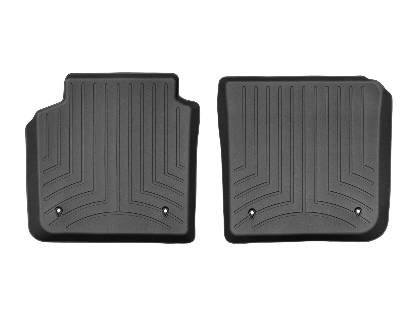 WeatherTech Custom Fit FloorLiners for BMW 740e, M760i, 740i - 2nd Row (448743), Black