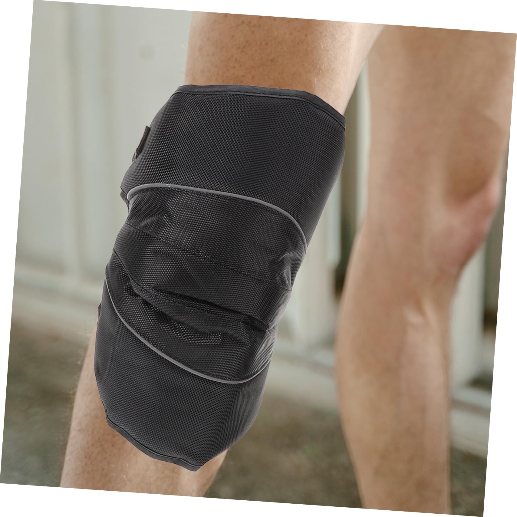 VALICLUD 6pcs Adjustable Protective Knee Pads for Motorcycle Riding Lightweight Pu Material High Impact-Resistant Guard for Sports and Daily Activities Comfortable Knee Protection