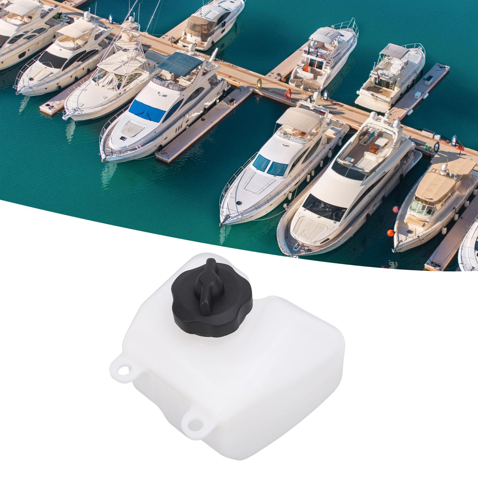 ABS Fuel Tank with Cap: Stable Oil Container for Yamaha 2 Stroke 2Hp Outboard Motor, Strong Sealing Boat Motor Tank Assembly