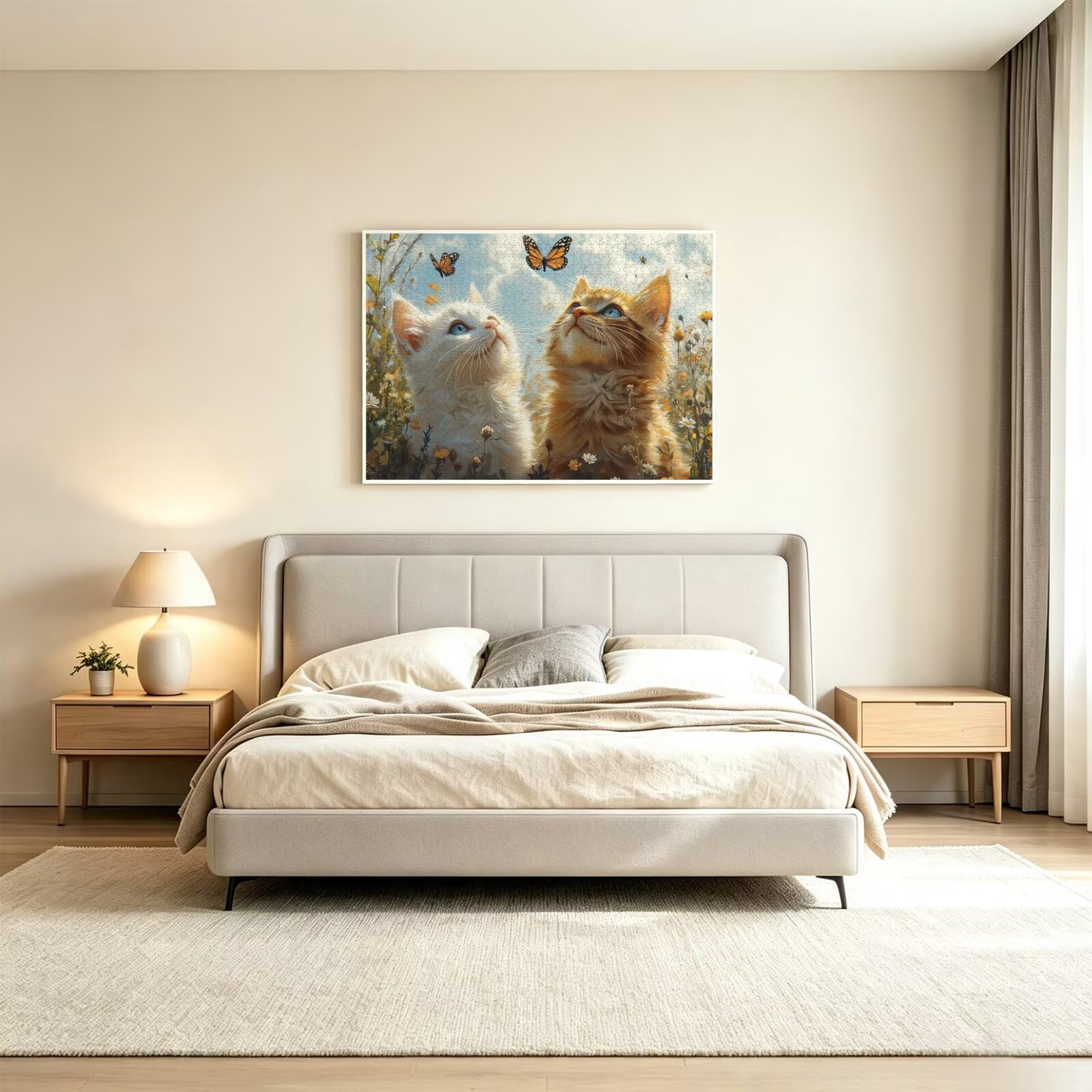 5000 sztuk puzzli dla dorosłych, gry rodzinne, kot motyl, n-503