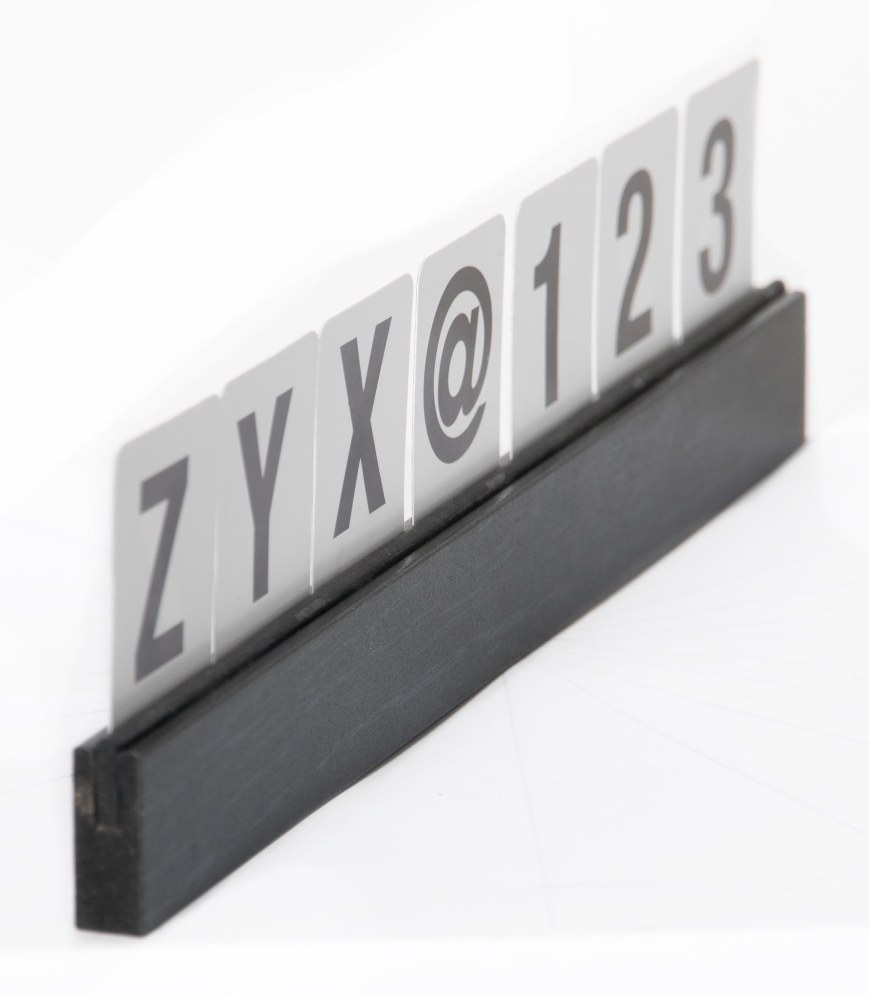 Securit Estante para cartas con letras y números, 1 m, color negro, madera, 20 x 33,5 x 30 cm