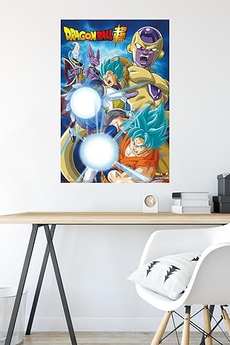 Miniatura 6 de Trends International Dragon Ball Super - Póster de pared de retorno, 22.375 x 34 pulgadas, paquete de póster y montaje prémium