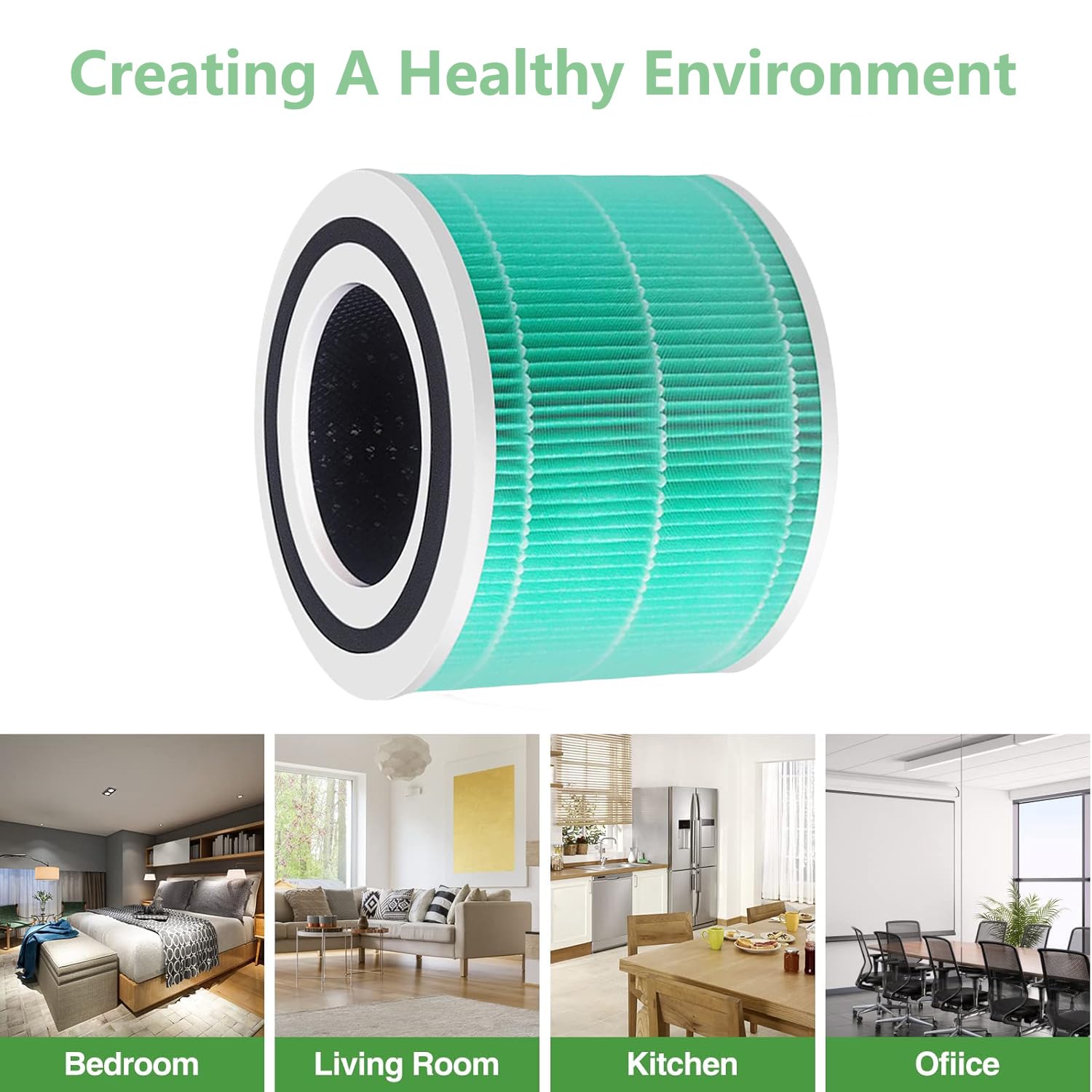Filtro Compatibile Per Levoit Core 300S / Core 300 / P350 – 2 Pezzi, HEPA H13 Con Carbone Attivo, Contro Muffe E Batteri