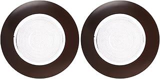 Elco Lighting EL13BZ 6" CFL Sloped Shower Trim with Fresnel Lens - EL13 (CFL Sloped) (2 Pack)